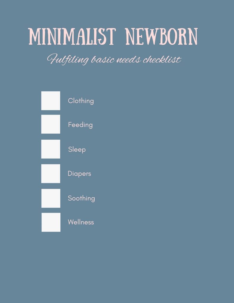 Minimalist Newborn Checklist