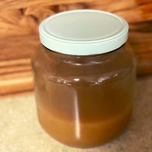 homemade apple sauce in a jar