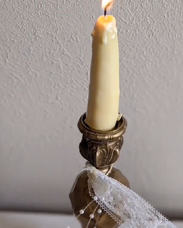 lit candle stick